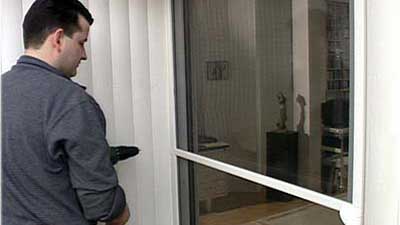 Fleigengitter Tür
